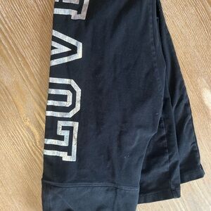 PINK Victoria's Secret Black Leggings with Silver Lettering